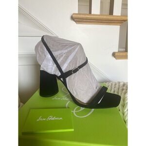 Sam Edelman Kit Slingback Block Heel Sandal, size 10, New In Box black suede
